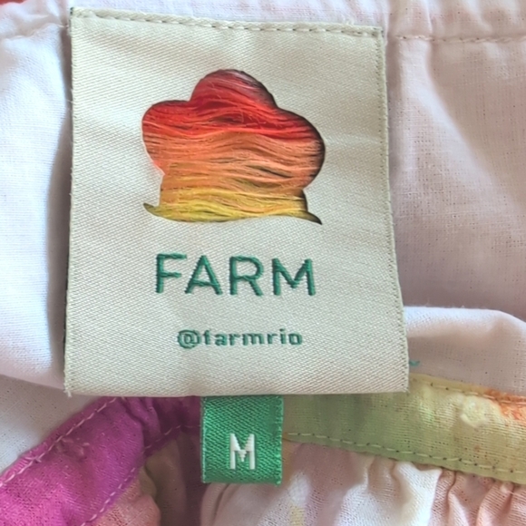 Farm Rio Floral Print Cotton Mini Dress Size Medium - Picture 8 of 12